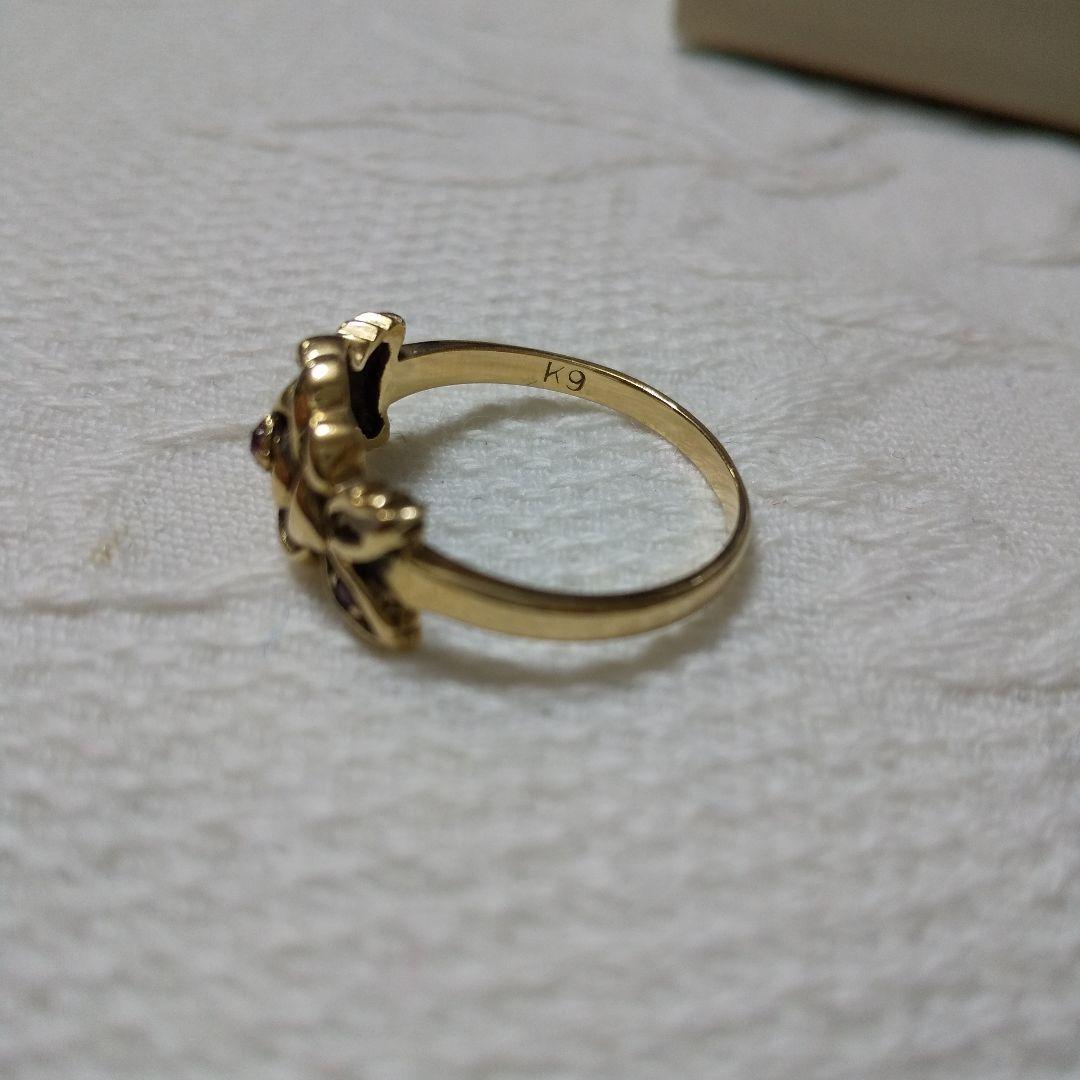 K9金バラ形リング1.7㌘