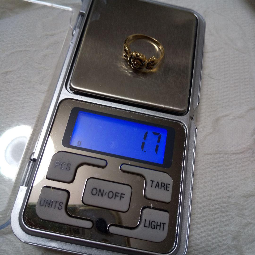 K9金バラ形リング1.7㌘