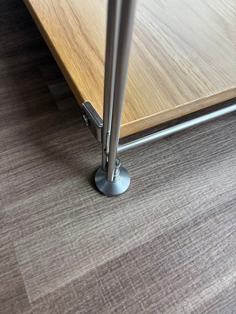 無印良品 MUJI ステンレスユニットシェルフ オーク材棚セット ワイド 小