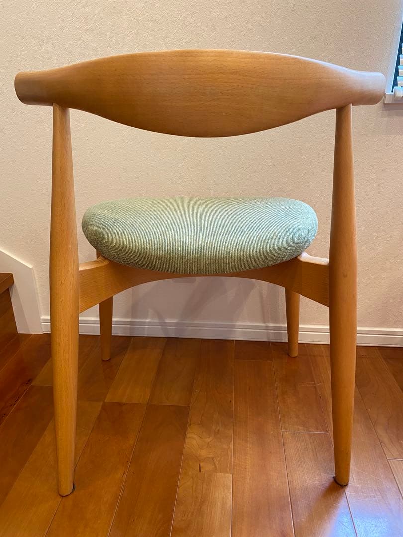 カールハンセン＆サン CH20エルボーチェア　オーク　珍しい色の座面（緑）