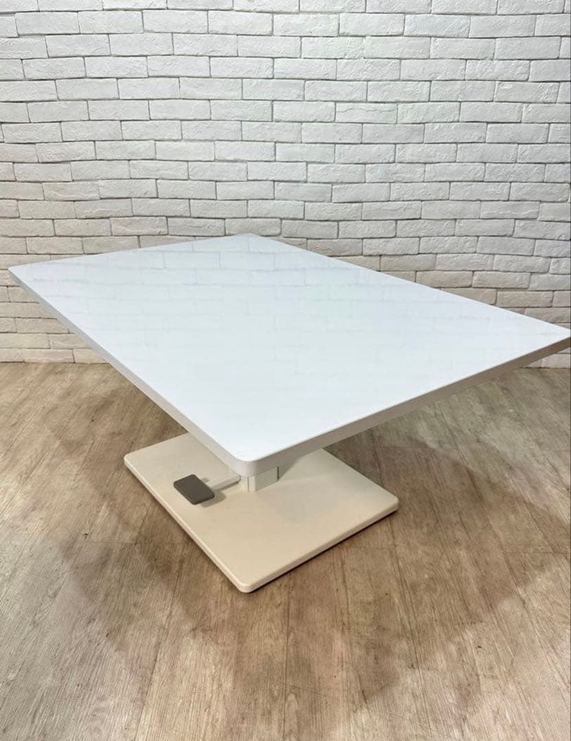 ①【東京都内23区配送無料】昇降テーブル　ダイニング　センター　リビング　食卓