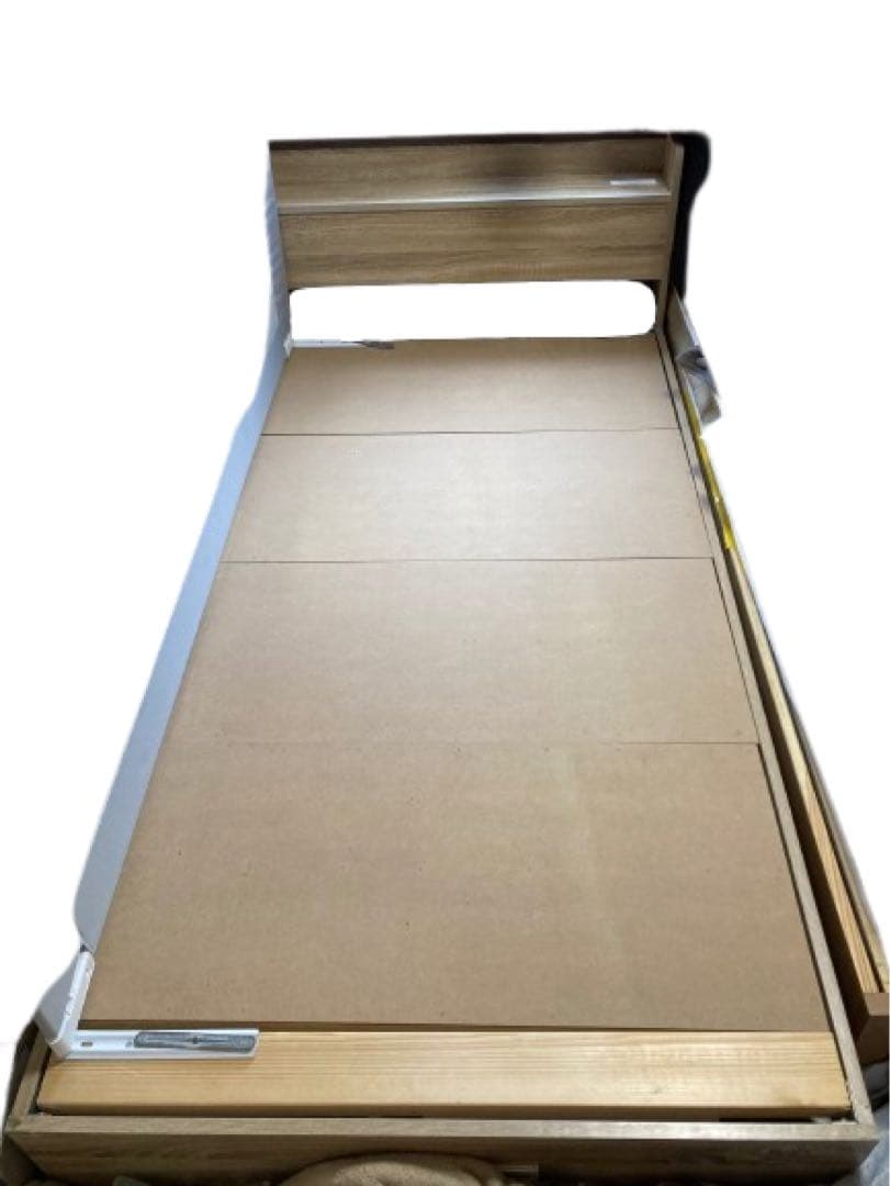 【引き取り限定】引き出し収納 コンセント付き シングルベッド フレーム
