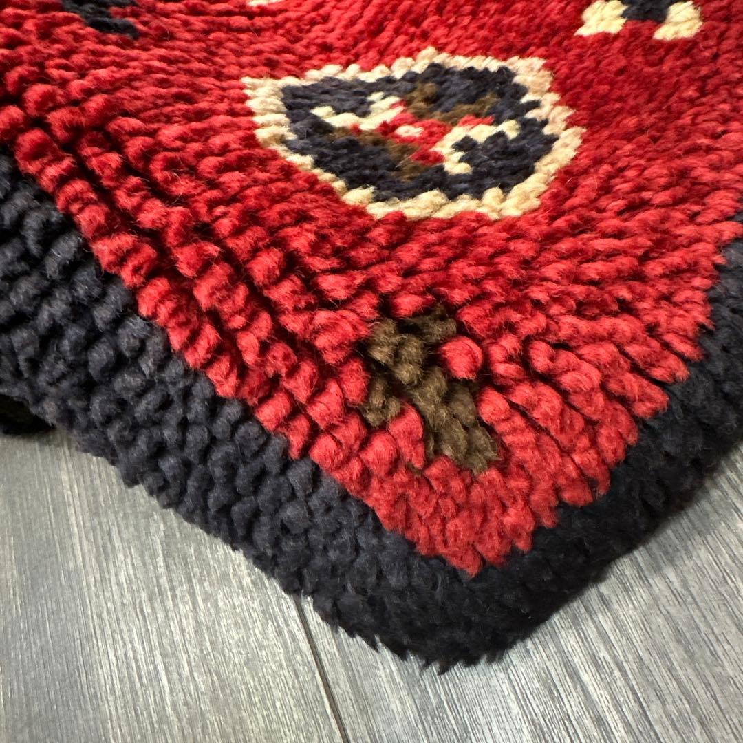 73x136cmモロッコ絨毯ふわふわウールベルベルヴィンテージラグ