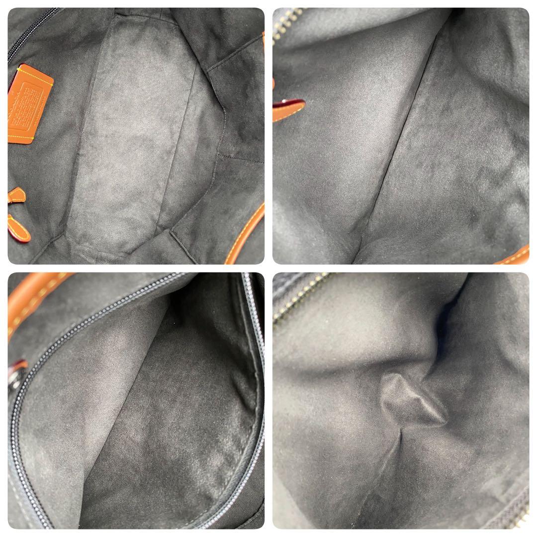 美品 COACH ゴッサム ジップ トートバッグ レザー A4 CU116 黒