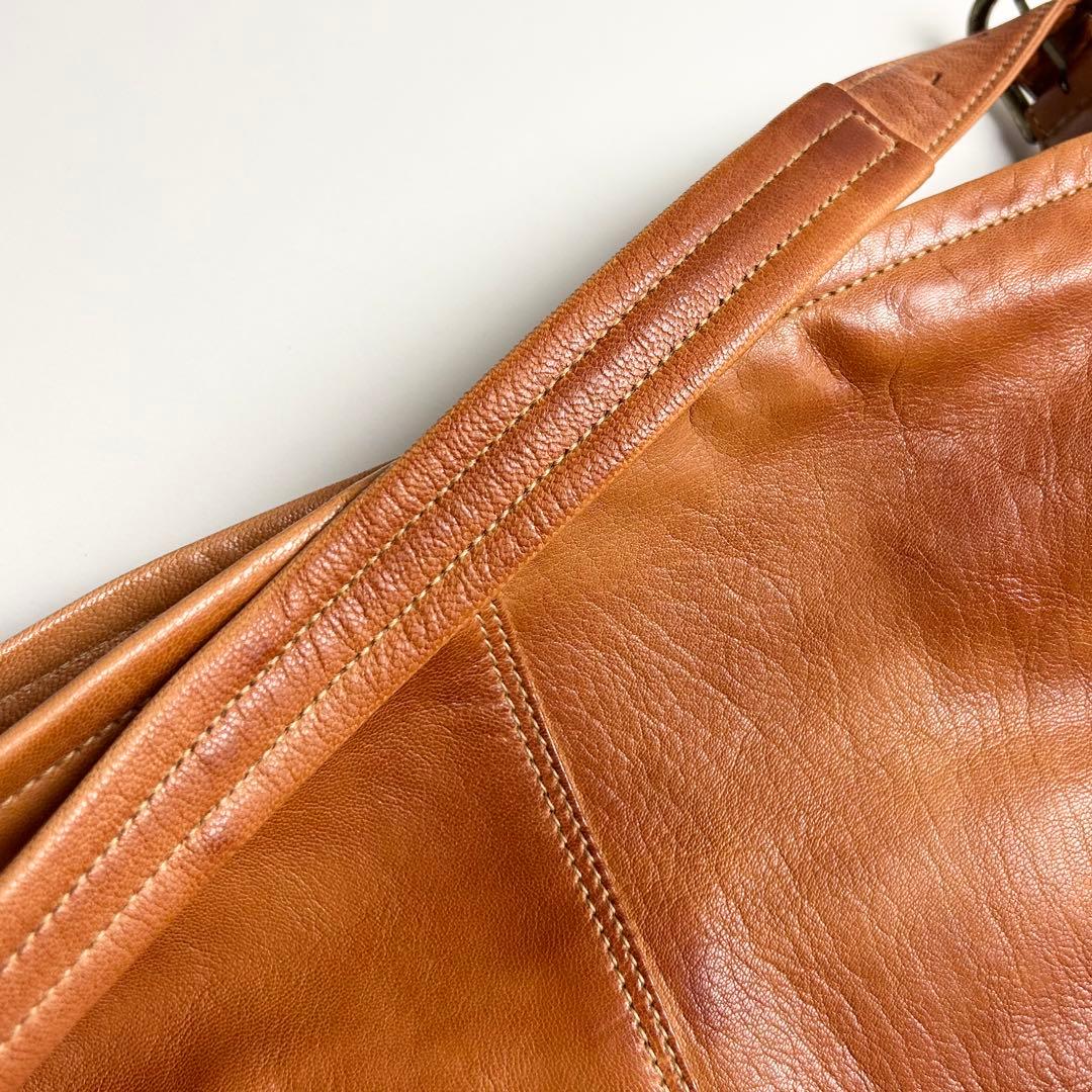 【美品】dan genten(ダンゲンテン)アンティークゴートレザートートバッグ