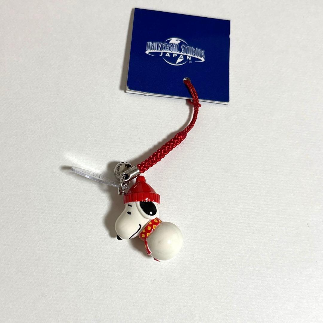ユニバーサルスタジオジャパン　スヌーピー ストラップ　レア　雪だるま