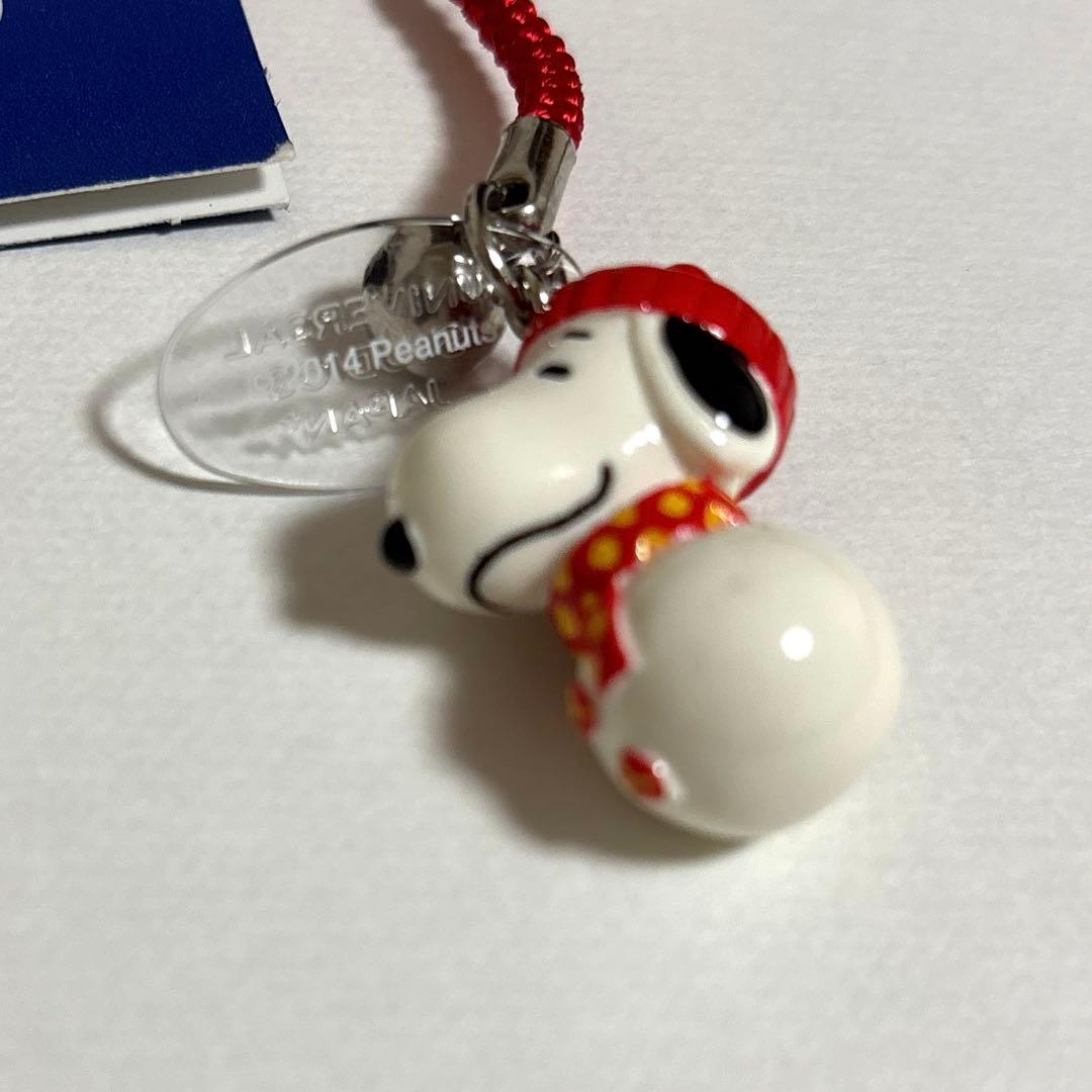 ユニバーサルスタジオジャパン　スヌーピー ストラップ　レア　雪だるま
