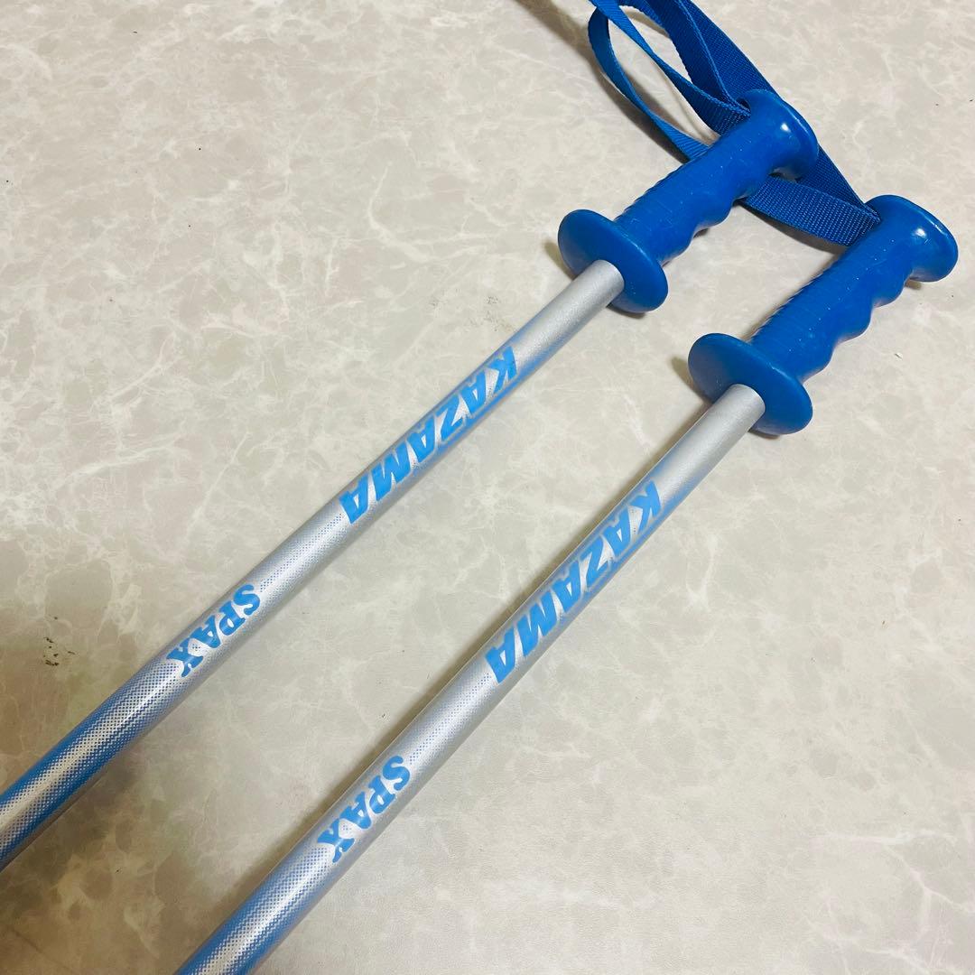 KAZAMA 子供用 スキー 4点セット ブーツ 板 ストック 120 22