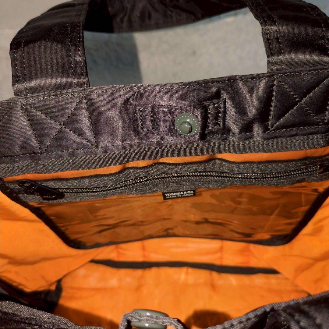 極美品　PORTER ポーター タンカー トートバッグ 黒　A4収納可