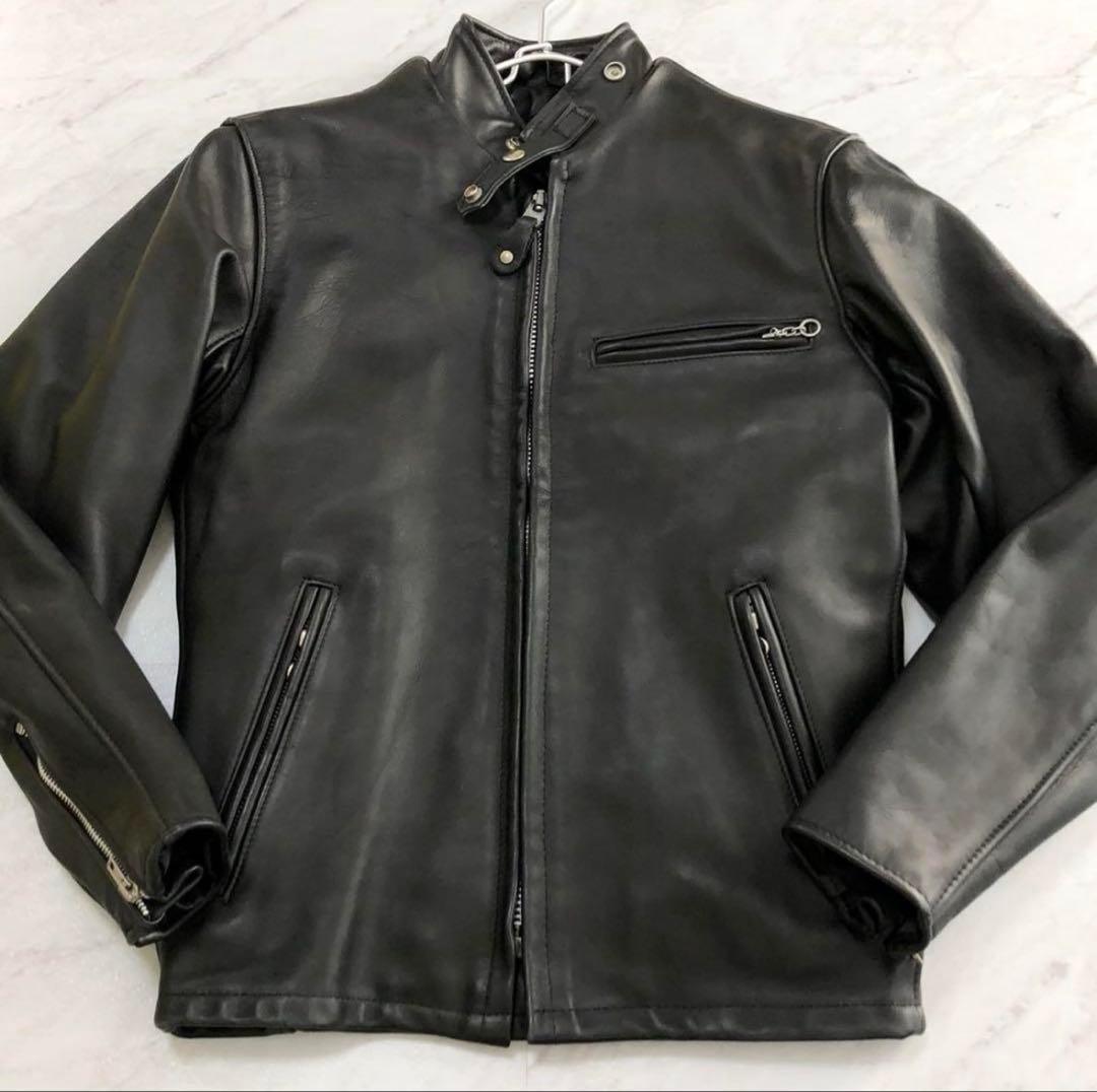 美品　ショット ATOMIC GARAGE別注 ライダースジャケット ライナー付