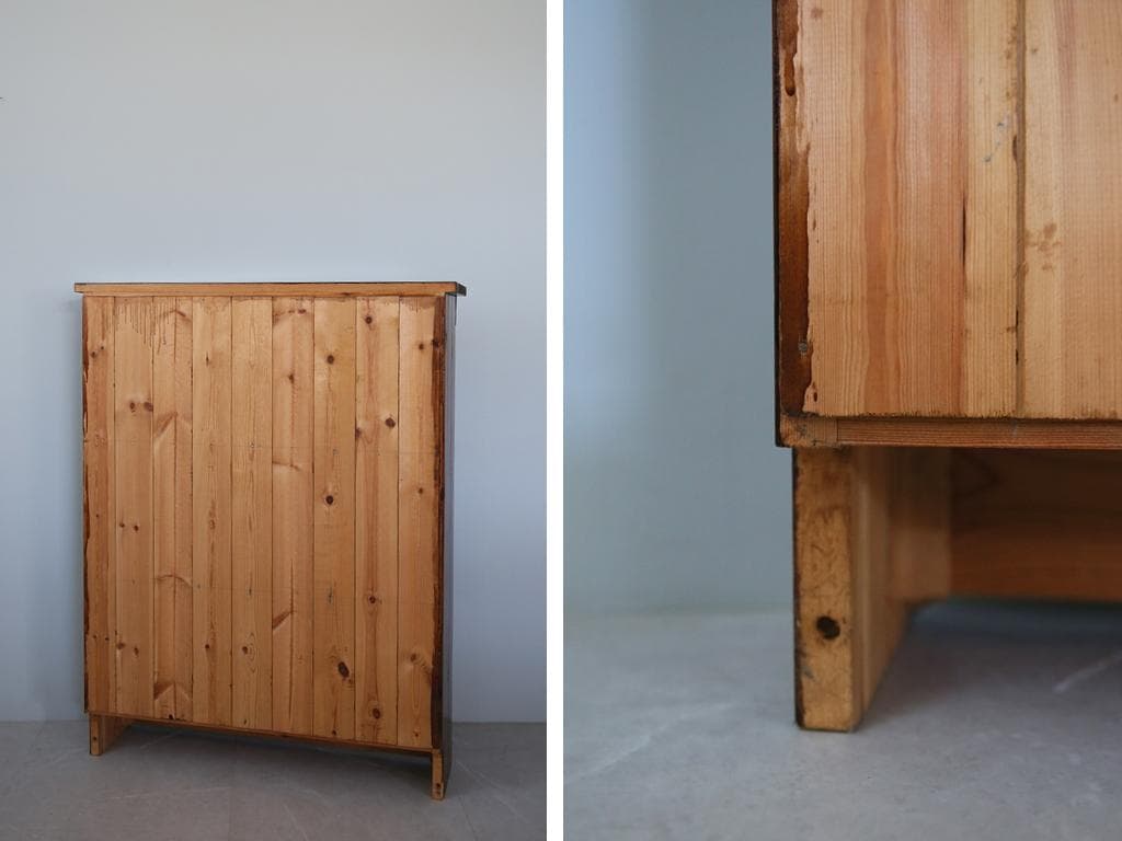 英国アンティーク木製ブックシェルフ/本棚/食器棚/飾り棚/ラック(70-318)