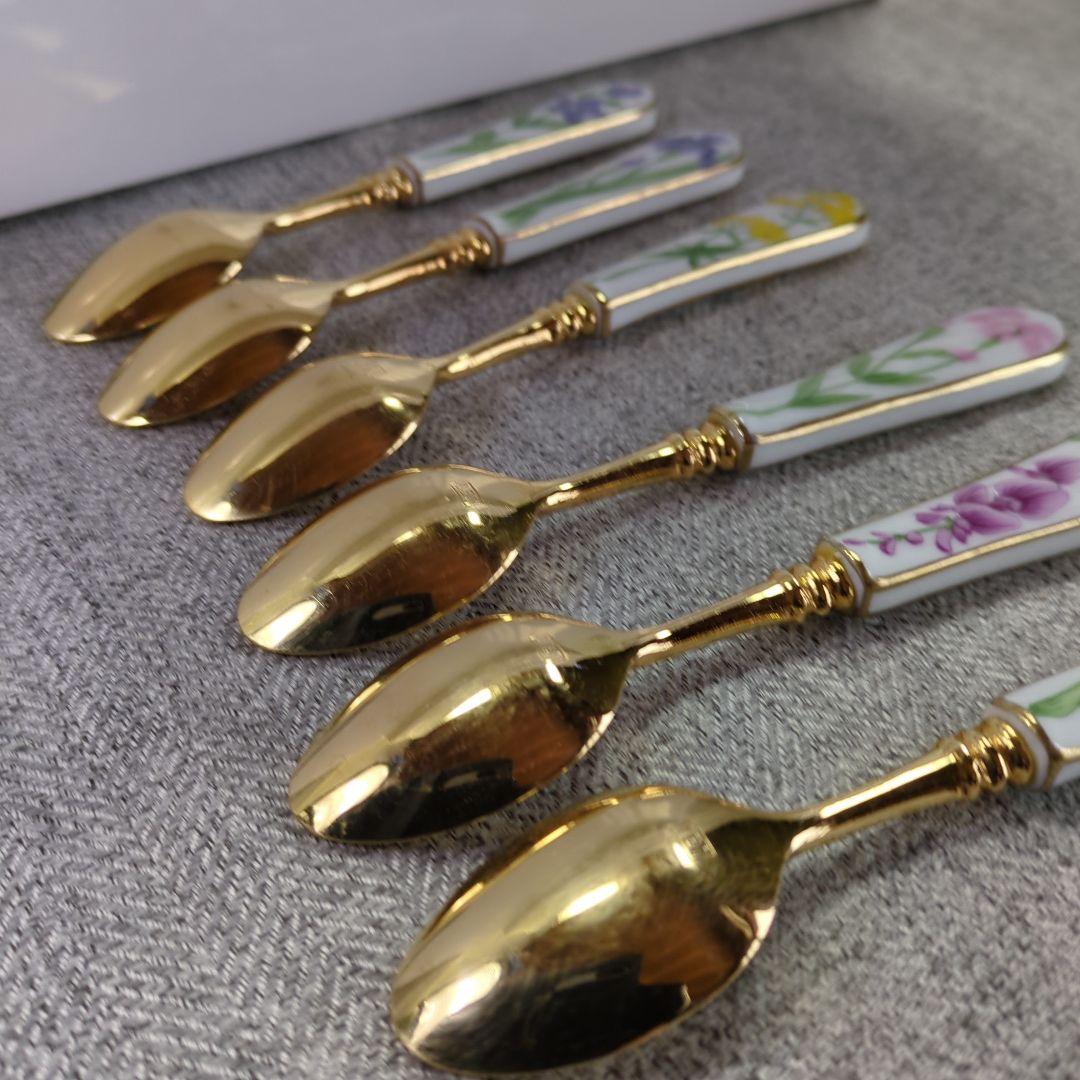 万葉の花　カップ　＆　ソーサー　スプーン　高級陶器製