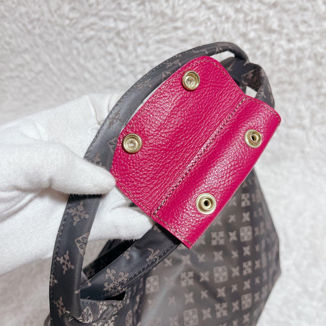 未使用✨ラシット ペリカンバッグ　トートバック　肩掛け　グレー　総柄