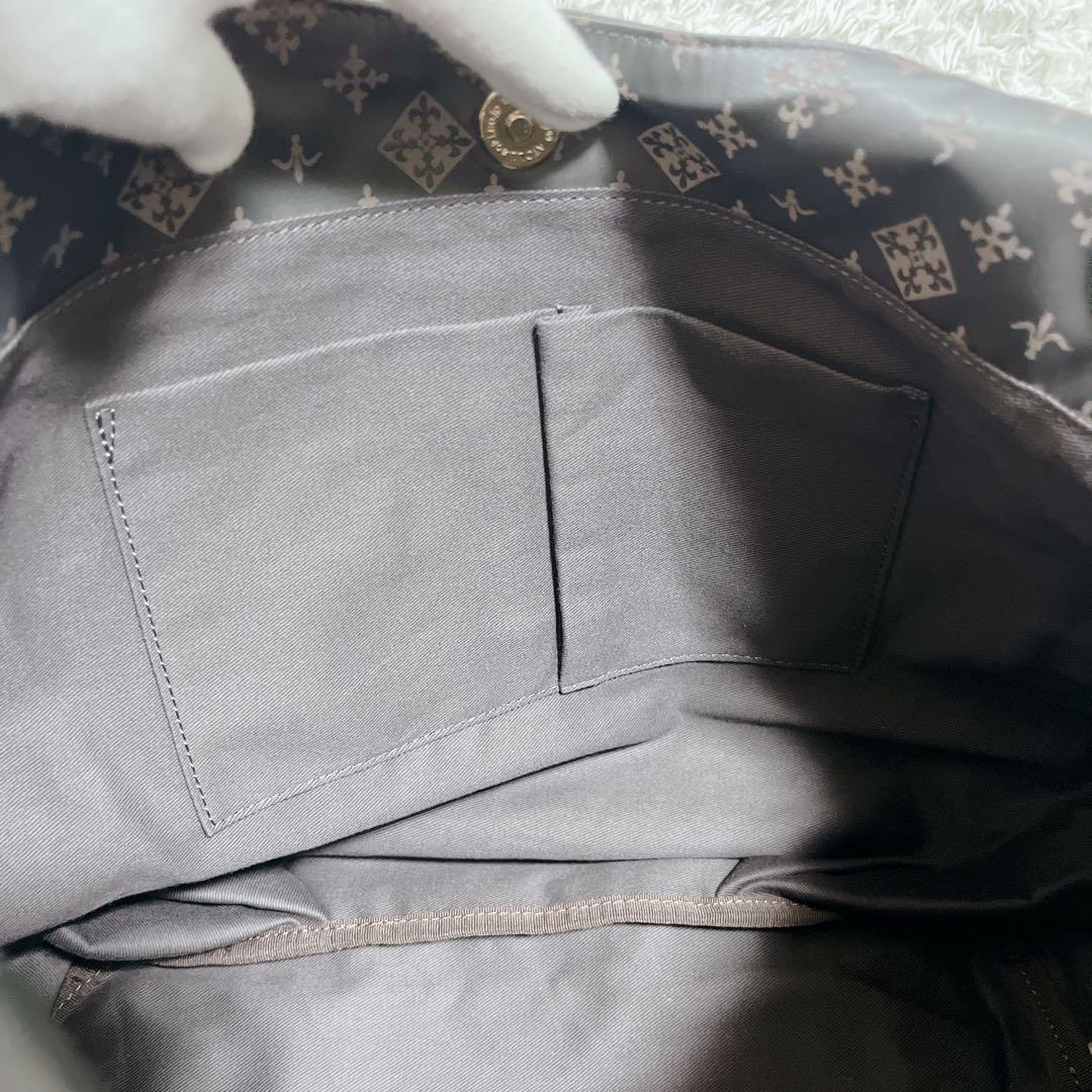 未使用✨ラシット ペリカンバッグ　トートバック　肩掛け　グレー　総柄