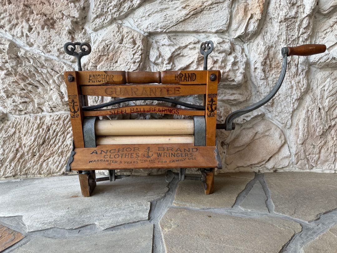 【値下げ】アンティーク アンカー 社ローラー式脱水機