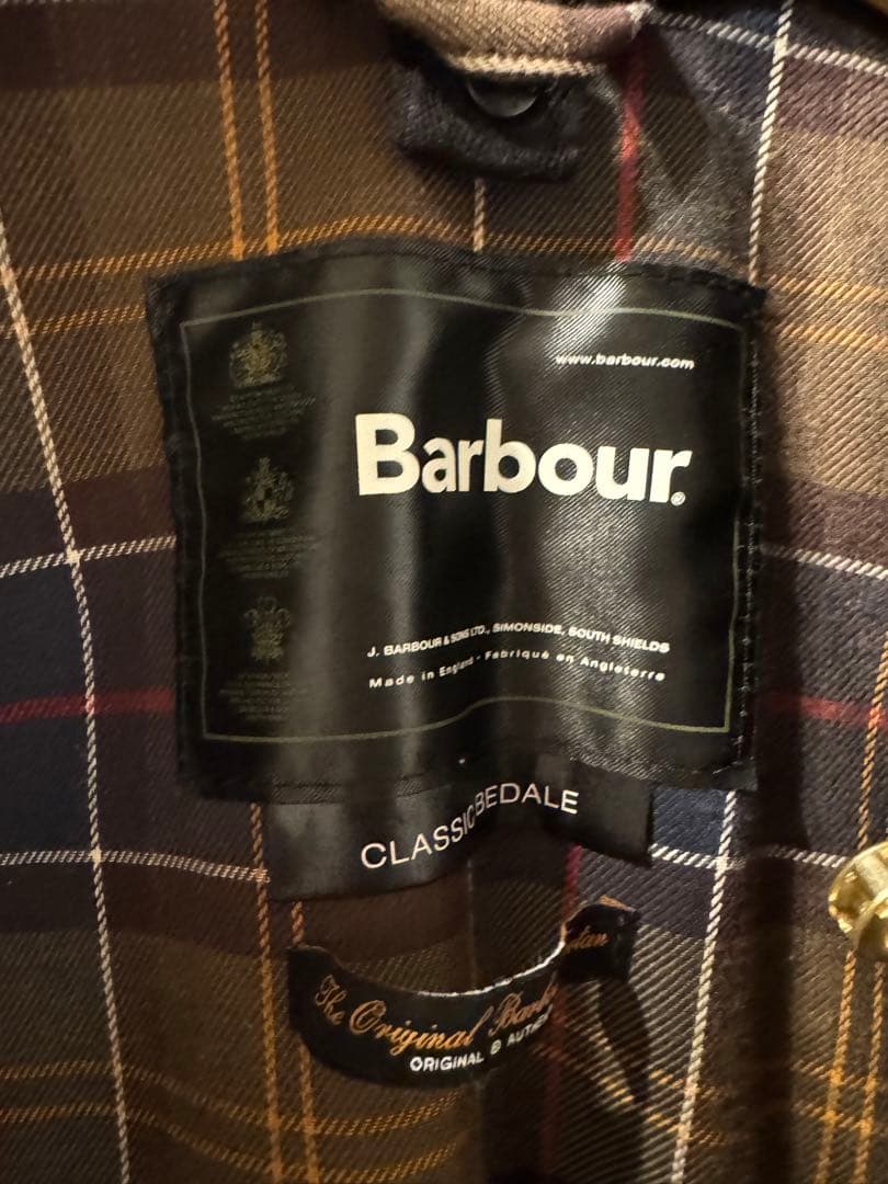 バブアービデイル　クラシックビデイル　希少カラーオリーブ　36 コンディション良