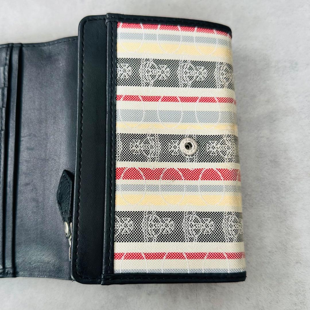 Vivienne Westwood オーブ　マルチストライプ　二つ折り財布