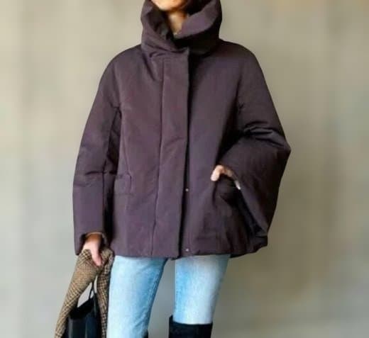 [未使用] ユニクロ +J ハイブリッドダウンジャケット ワイン XXL