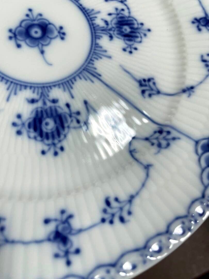 専用◇ロイヤルコペンハーゲンブルーフルーテッドハーフレースプレート19cm未使用