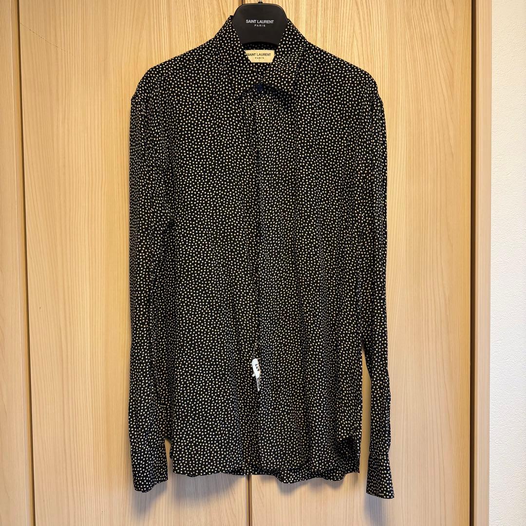 saint laurent paris ドットブラウス 39サイズ
