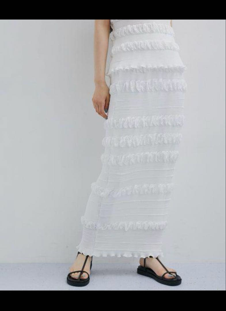 美品 ADAM ET ROPE' マドレーヌプリーツスカート