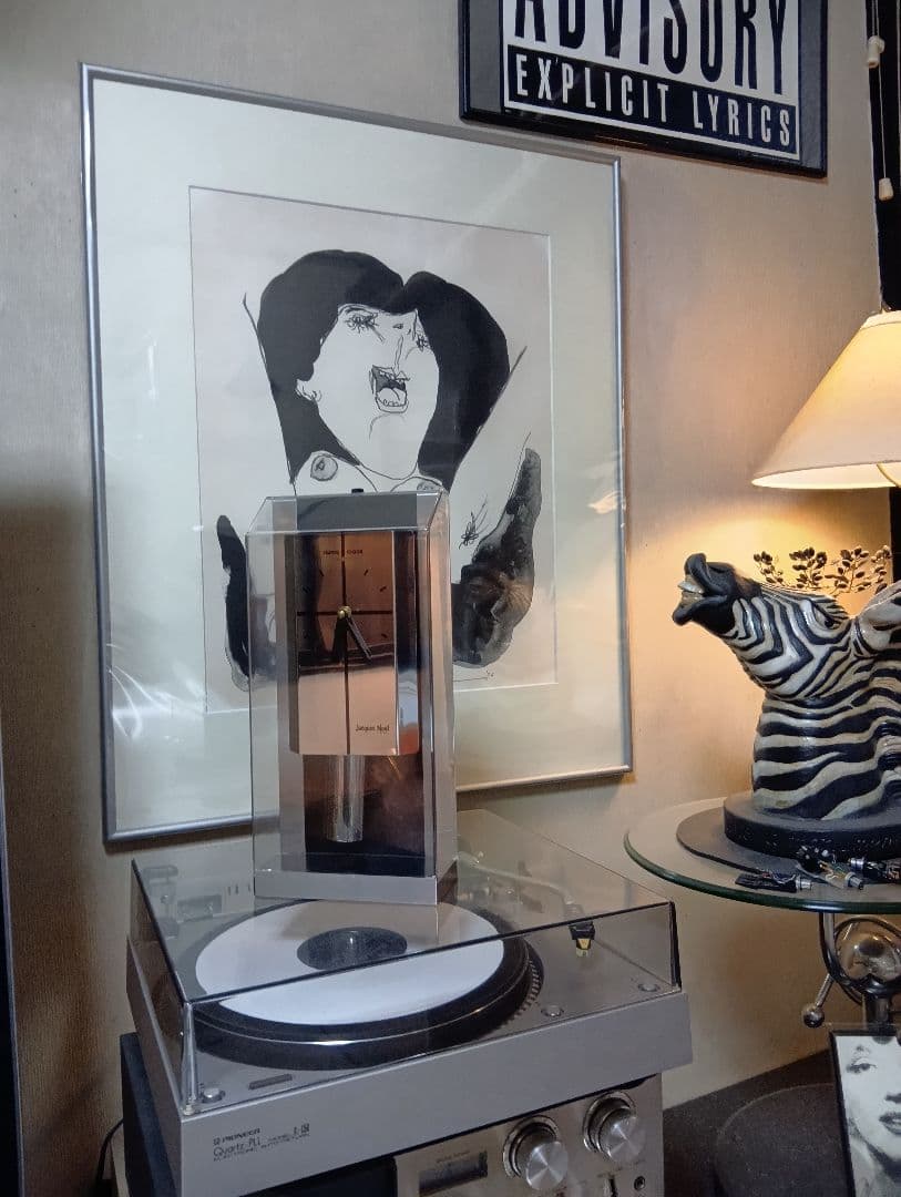 1980's　フランス　ジャックノエル　スペースエイジ　メタル　スイングクロック