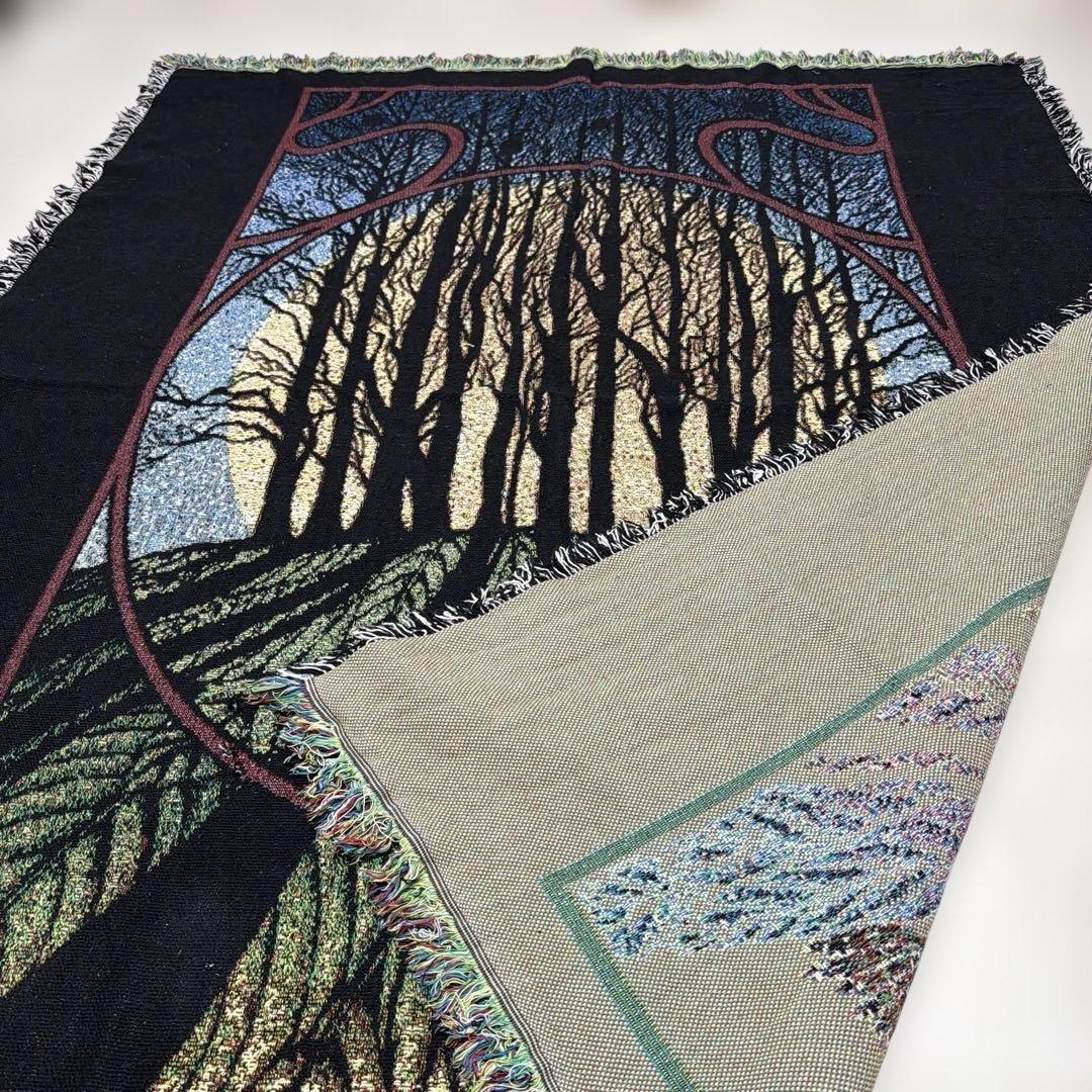 景色　マルチカバー　ソファカバー　ヴィンテージラグ　166x130