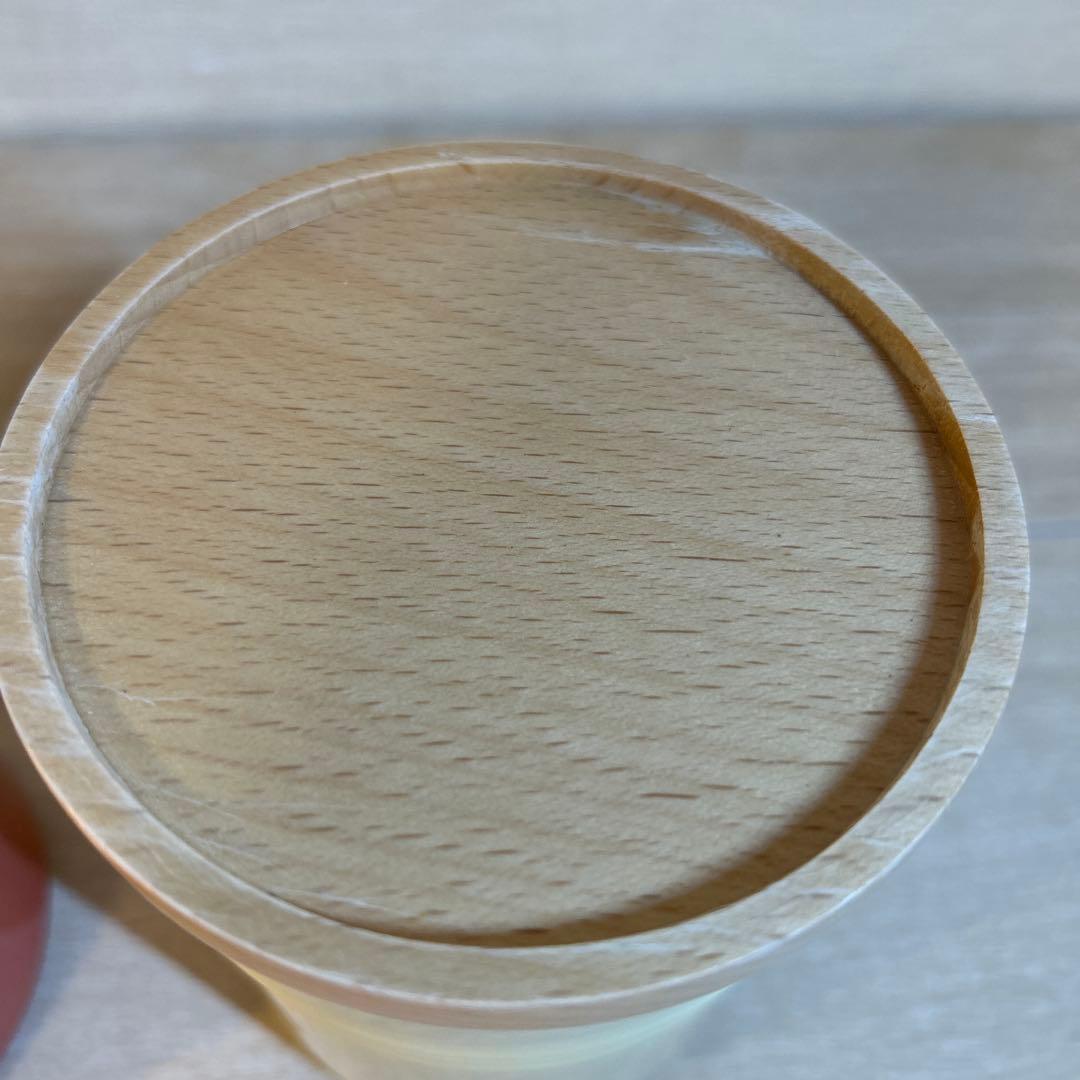 ルクルーゼ　キャニスター　シリンダージャー　木製蓋付き　3個セット