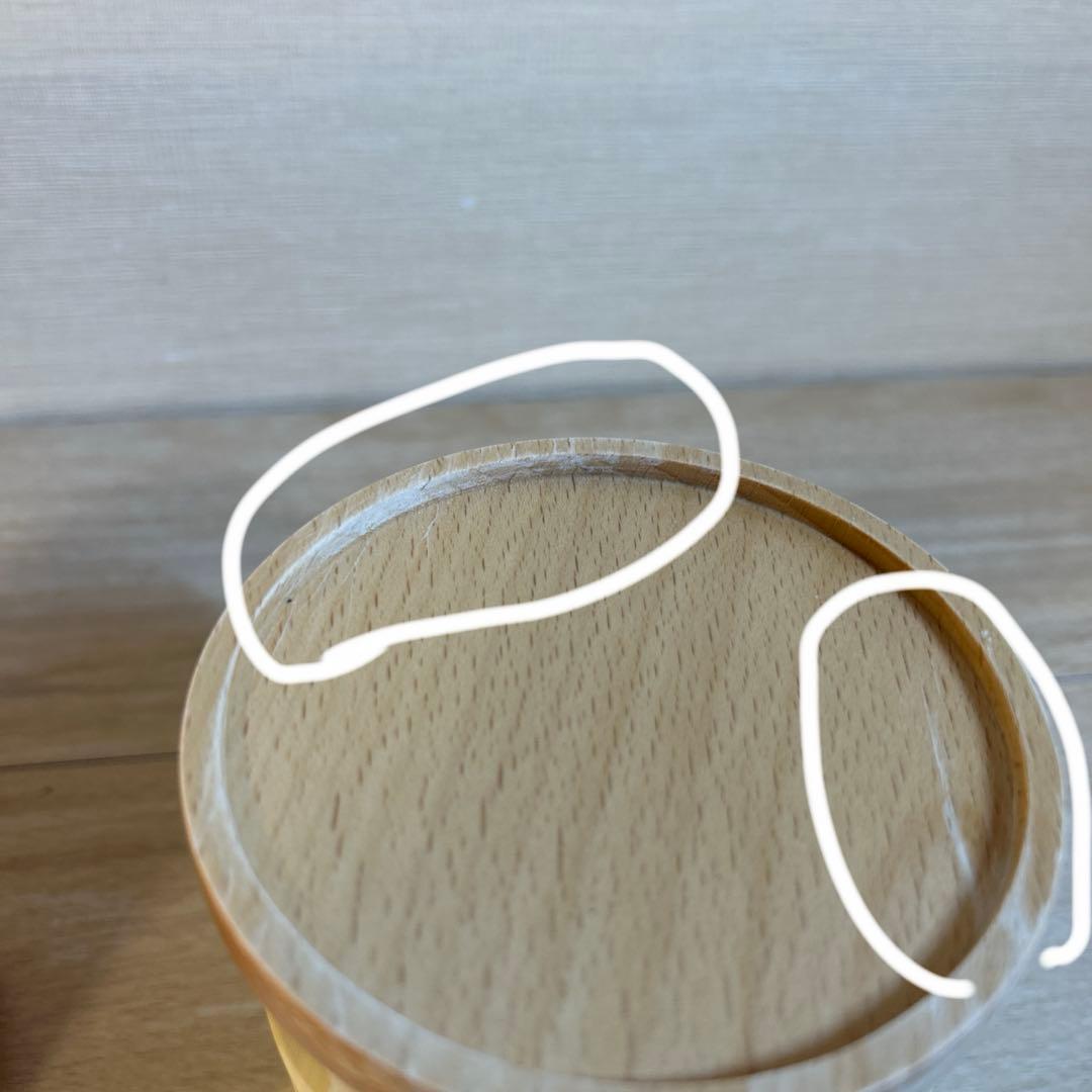 ルクルーゼ　キャニスター　シリンダージャー　木製蓋付き　3個セット