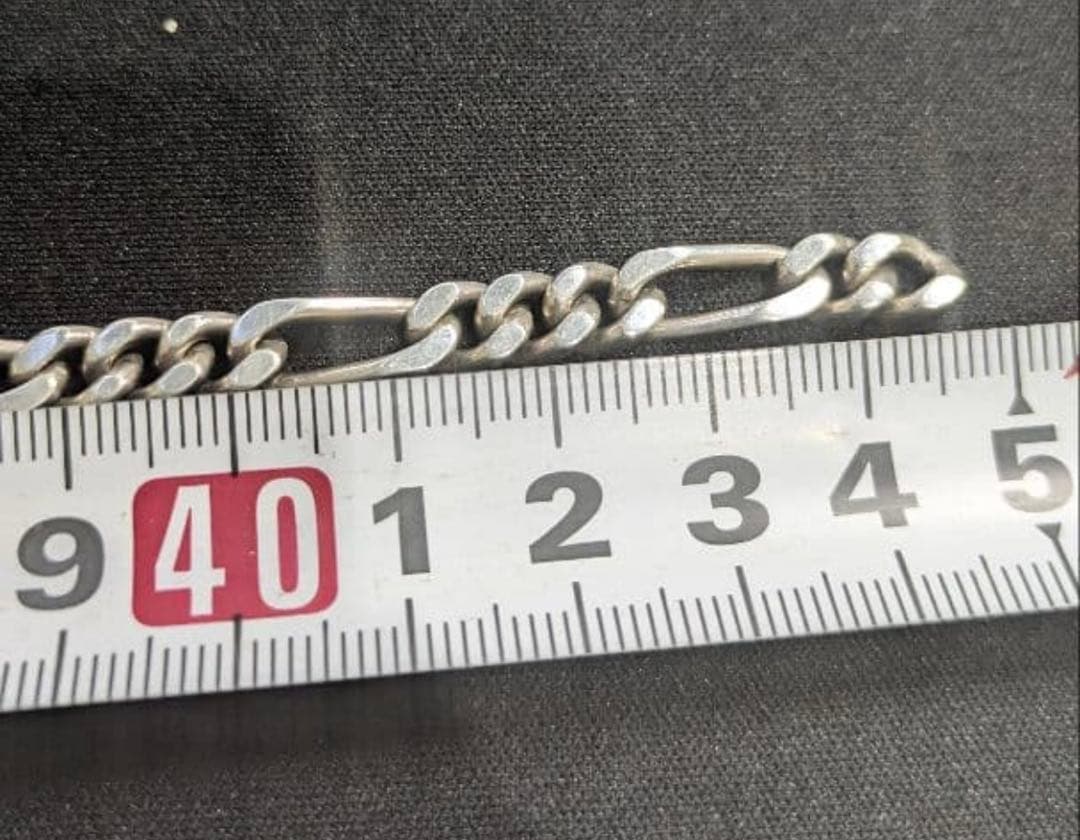 フィガロチェーンネックレス 45cm silver925