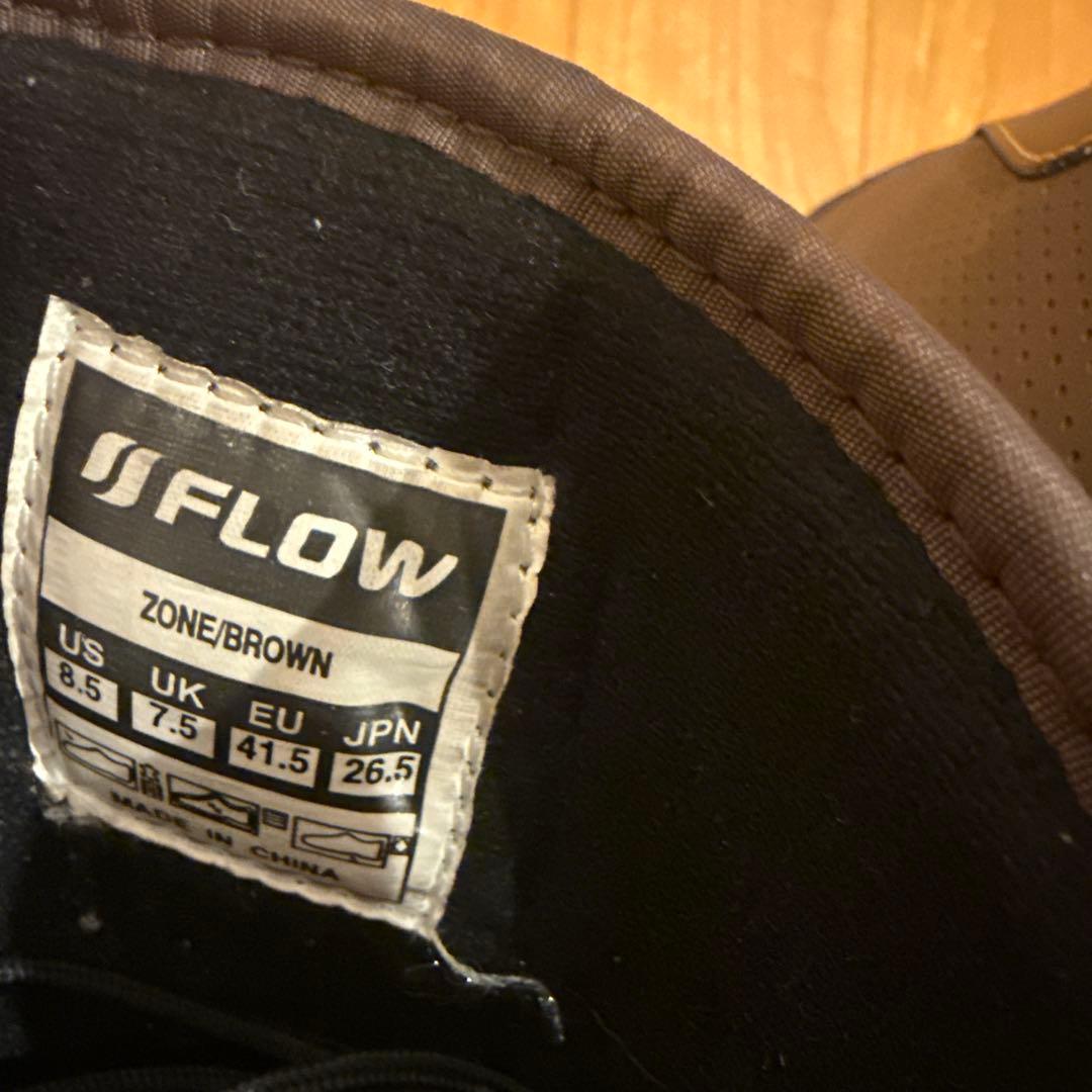 FLOW ZONE ブラウン スノーボードブーツ US8.5