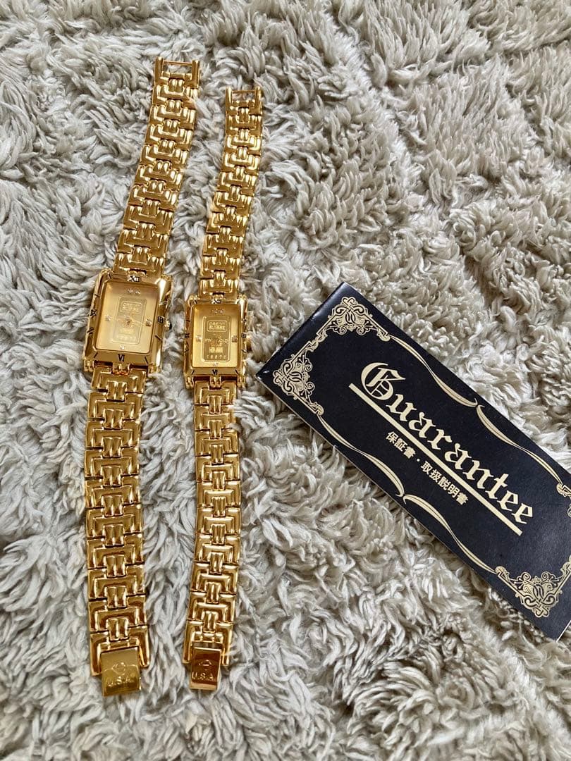 エルジン　ELGIN 金　ゴールド　金属ベルト時計 2本セット