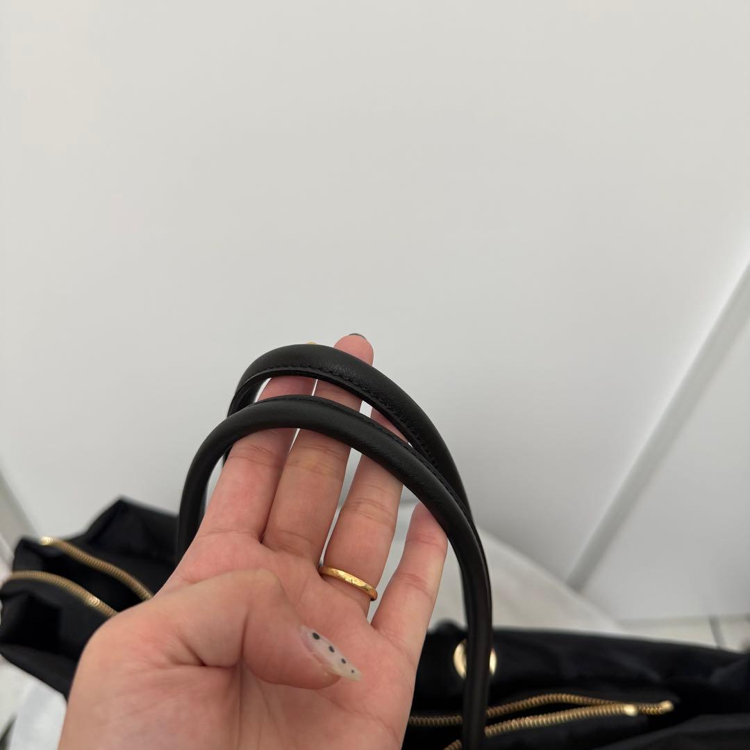 美品 VIOLAd’ORO BIANCA ナイロン トートバッグ L ブラック