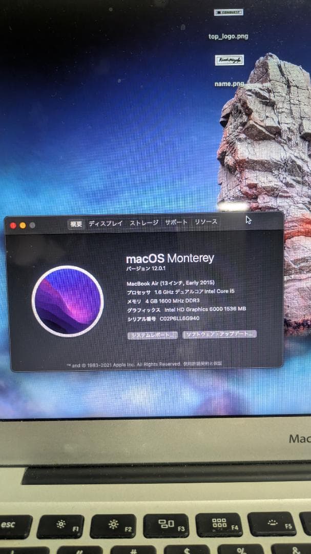 MacBook Air MJVE2J/A Early 2015 13インチ