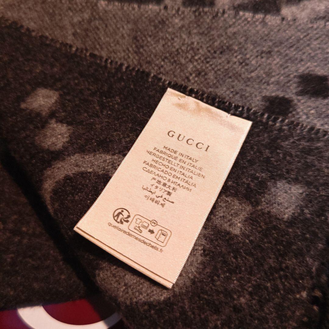 ❤新品箱袋付き❤定価約15万❤GUCCI マフラー ショール　カシミア100％黒
