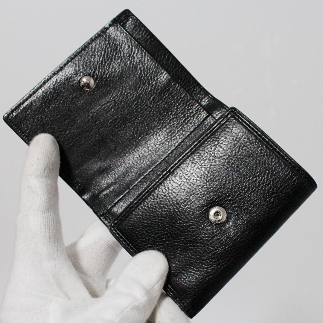 新品 ポールスミス ストライプライニング フラッグドゥードゥル レザー三つ折財布