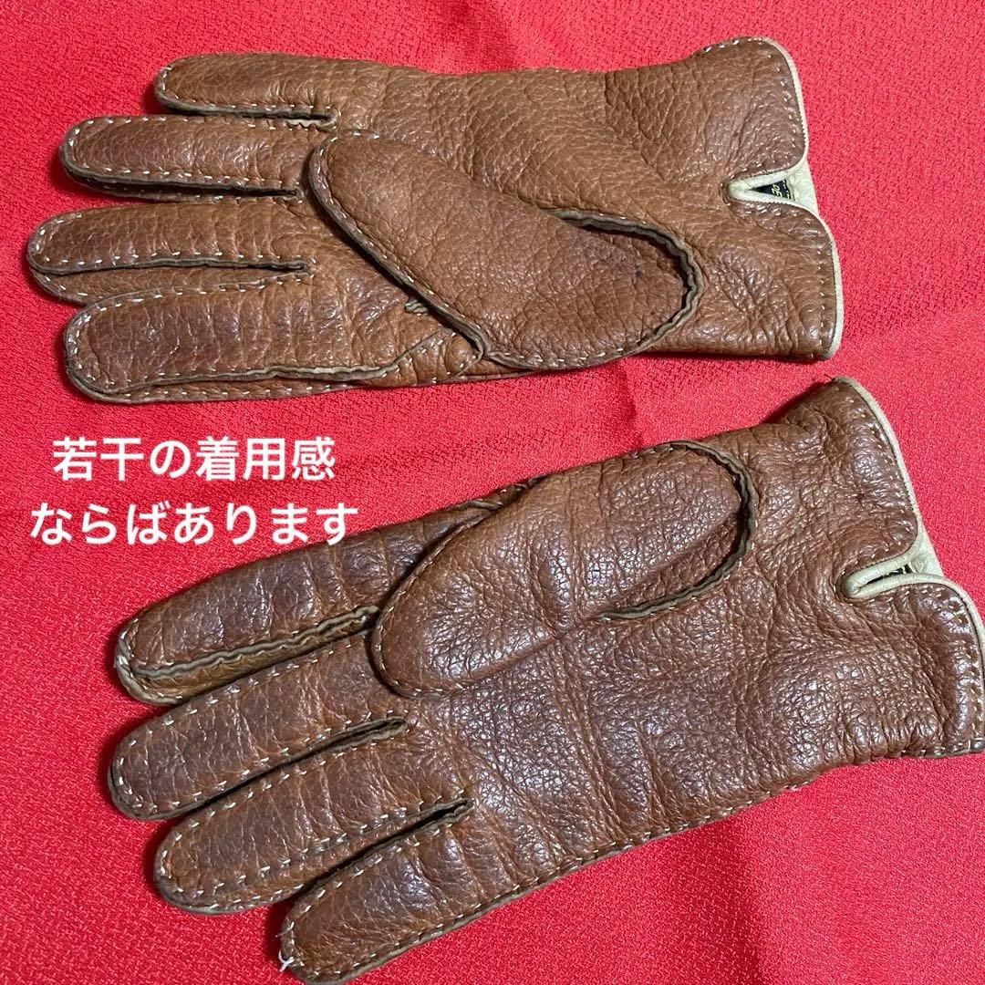 【希少美品】防寒仕様ペッカリーRESTELLI製ヴィンテージ手袋メンズ8