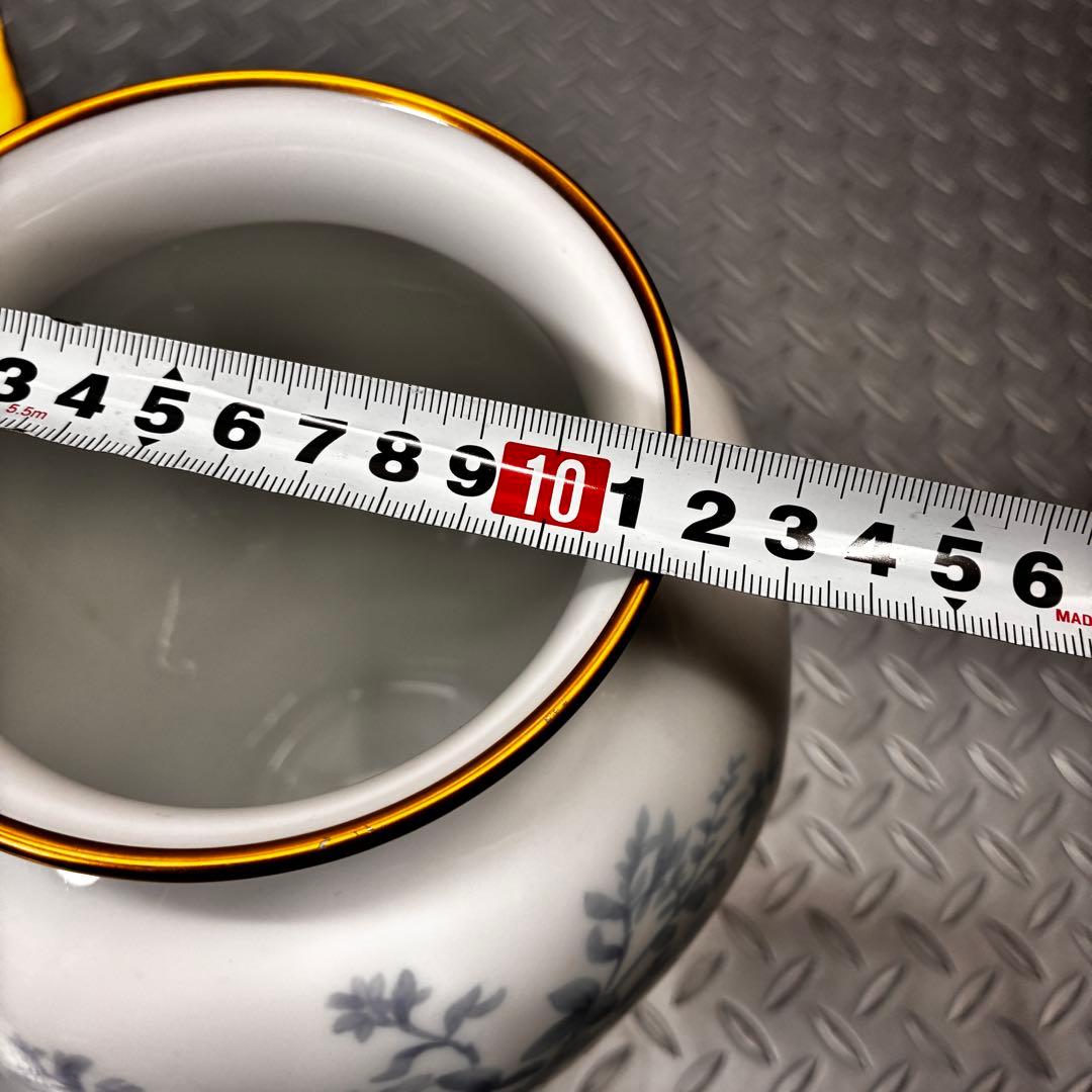 【希少】大倉陶園 草加紋様 金彩口 花瓶 高さ 28cm 口縁口径 11.5cm