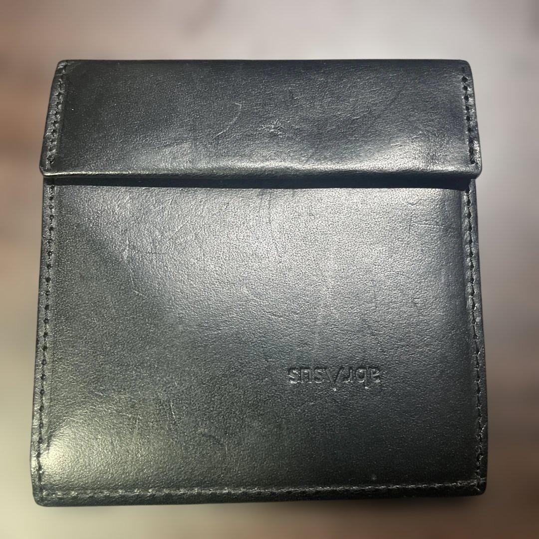 アブラサス] 薄い財布 レザー 薄型 日本製 ブラック abrAsus