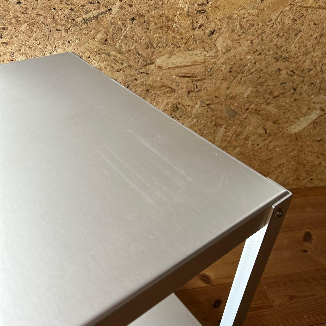 無印良品 アルミ ローテーブル ワゴン (小) サイドテーブル