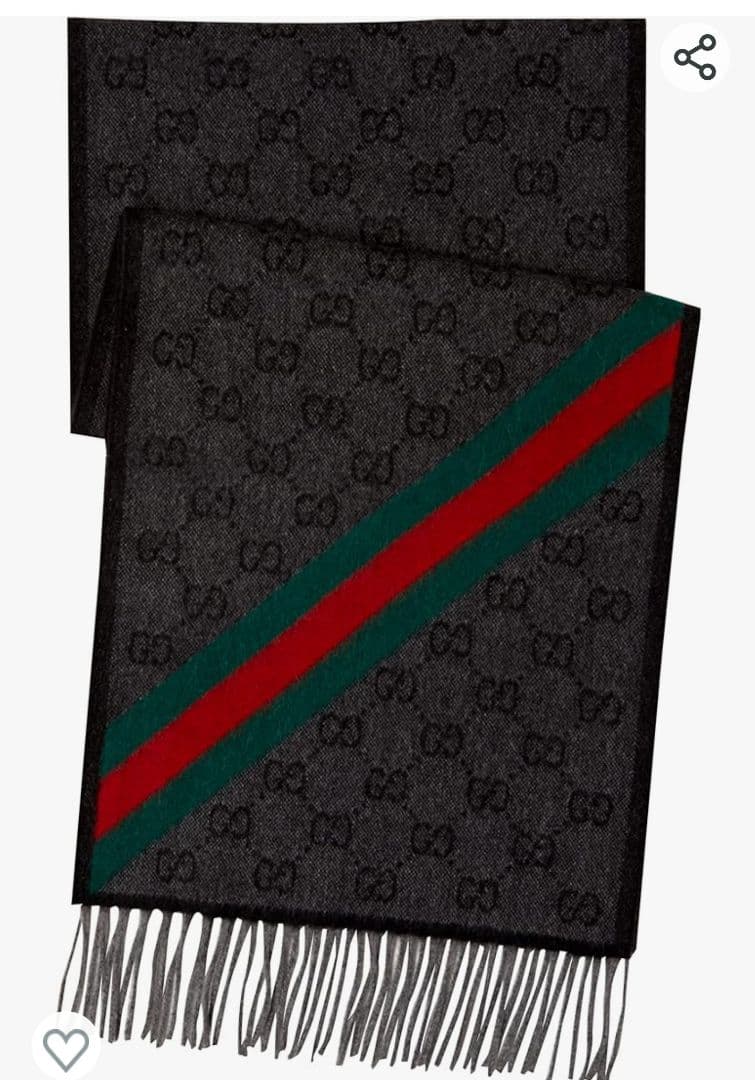 ❤新品箱袋付き❤ GUCCI マフラー ストールショール スカーフ❤黒アルパカ❤