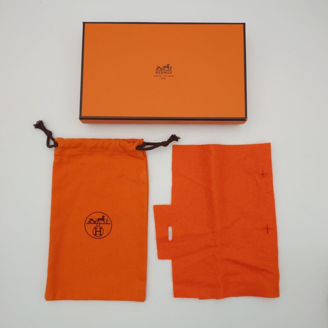 HERMES ベアンスフレ ブラウン U刻印 長財布 ゴールド金具 エルメス
