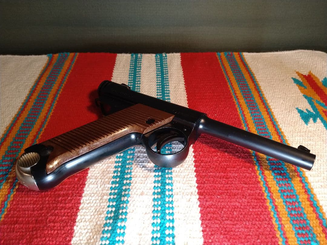 美品ジャンク！マルシン　南部十四年式ガスブロ　８mmBB弾仕様　ガス抜け・漏れ有