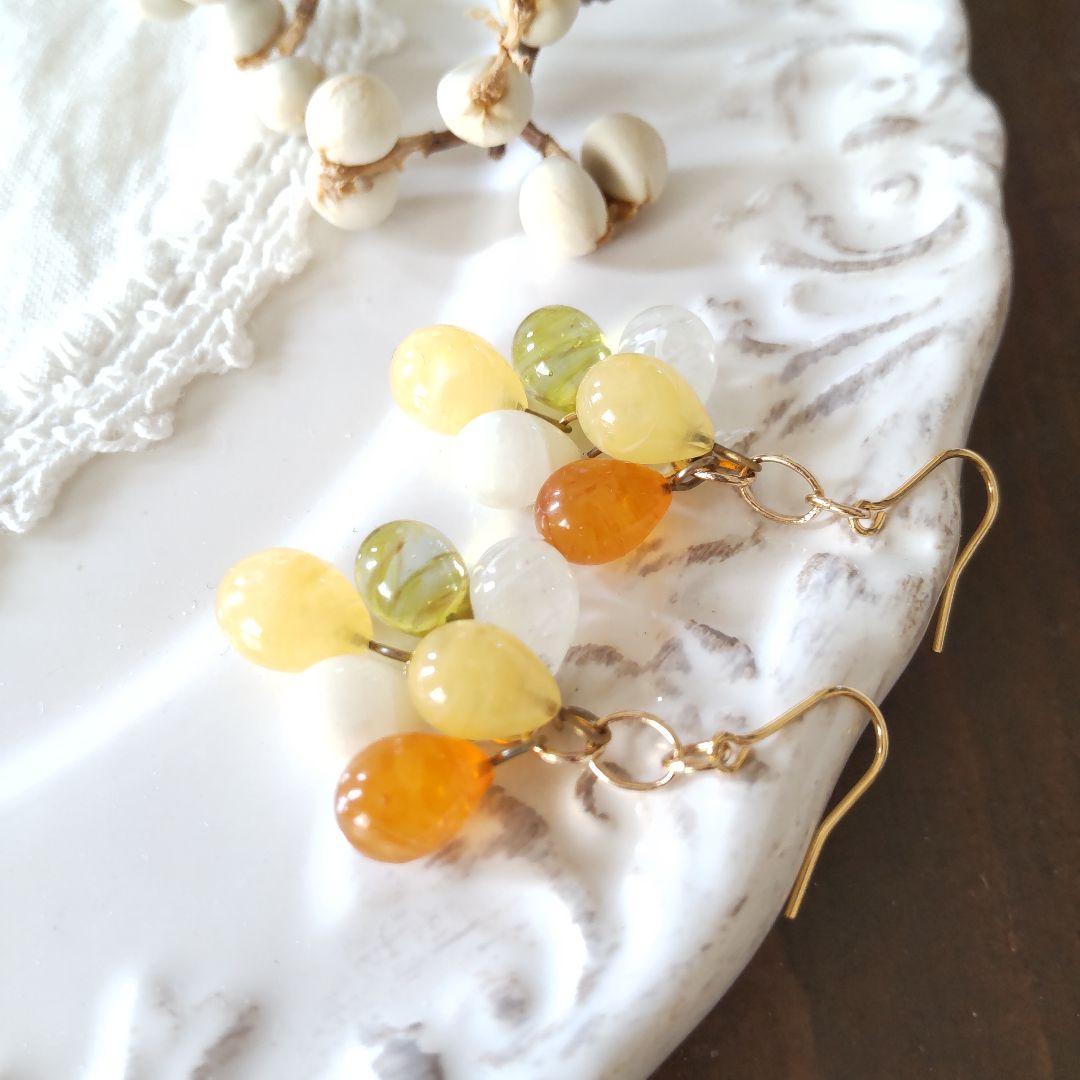 ちびさま専用◎手作りガラスのピアスとネックレス 11点おまとめ