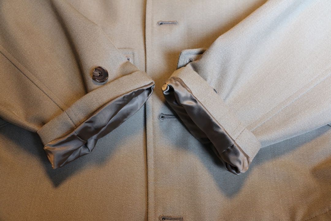 A.PRESSE ウールモヘア ビッグショートジャケット ベージュ