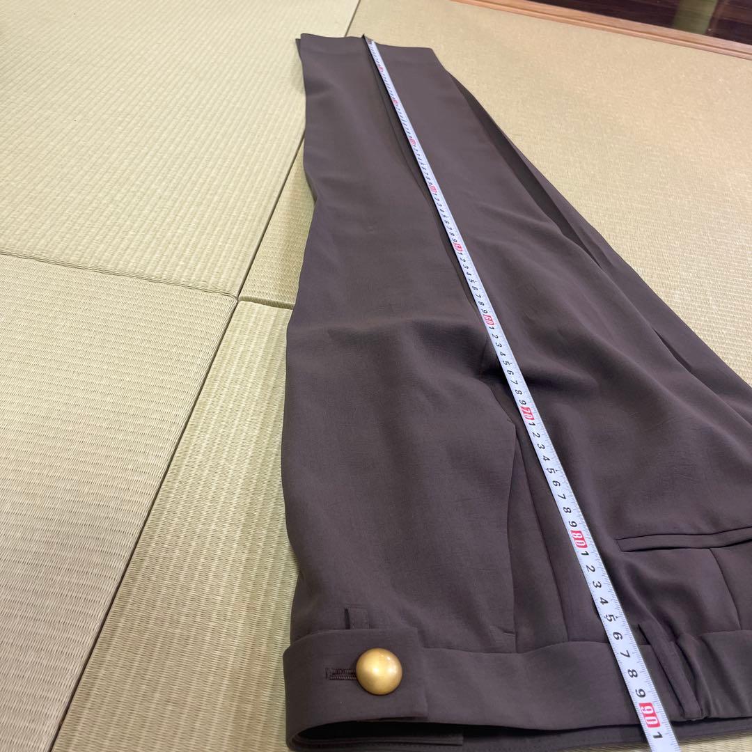 AOKI上下セット　2wayストレッチ トロピカルノーカラージャケット 茶