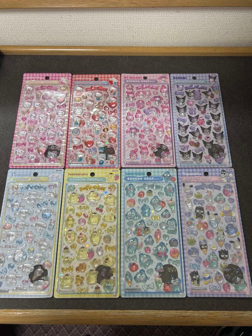 【正規品】サンリオボンボンドロップシール第一弾8枚セット