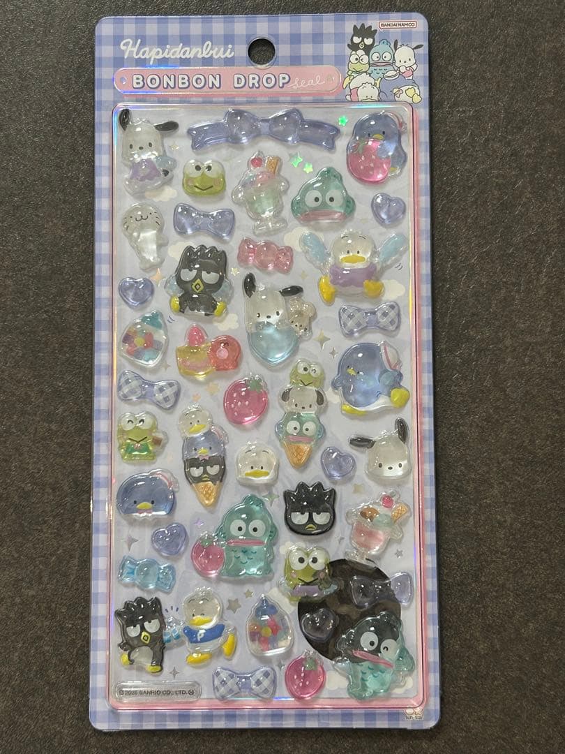 【正規品】サンリオボンボンドロップシール第一弾8枚セット