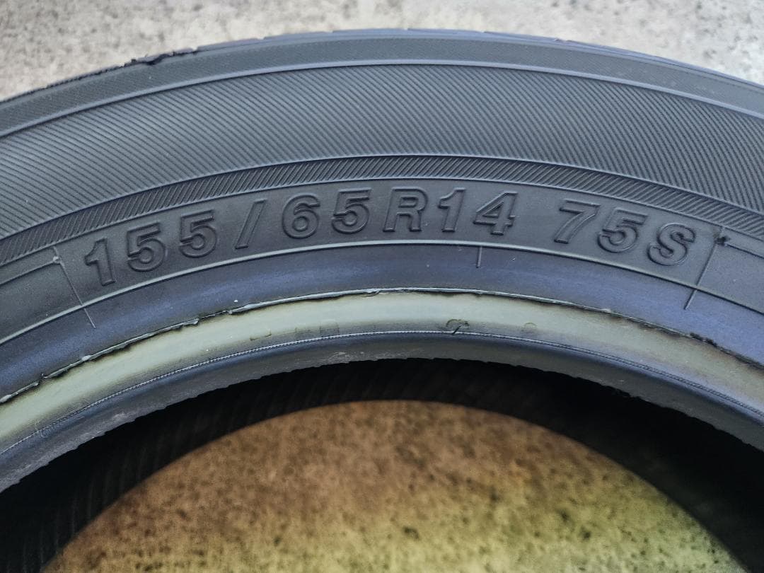 送料込☆2023年製 ヨコハマ タイヤ 155/65R14日本製☆2本