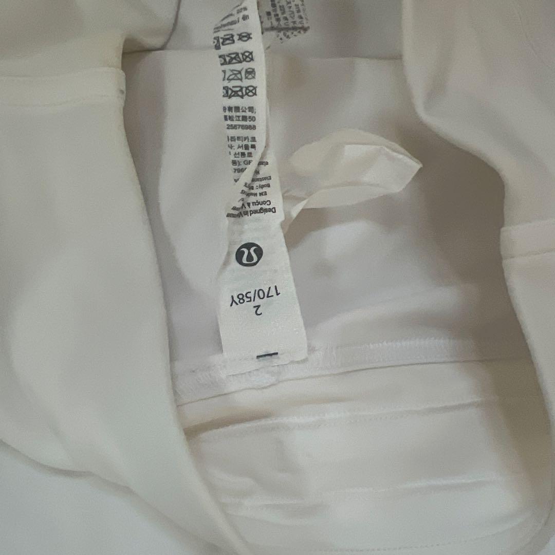 美品lululemonテニススカート 2 ホワイト